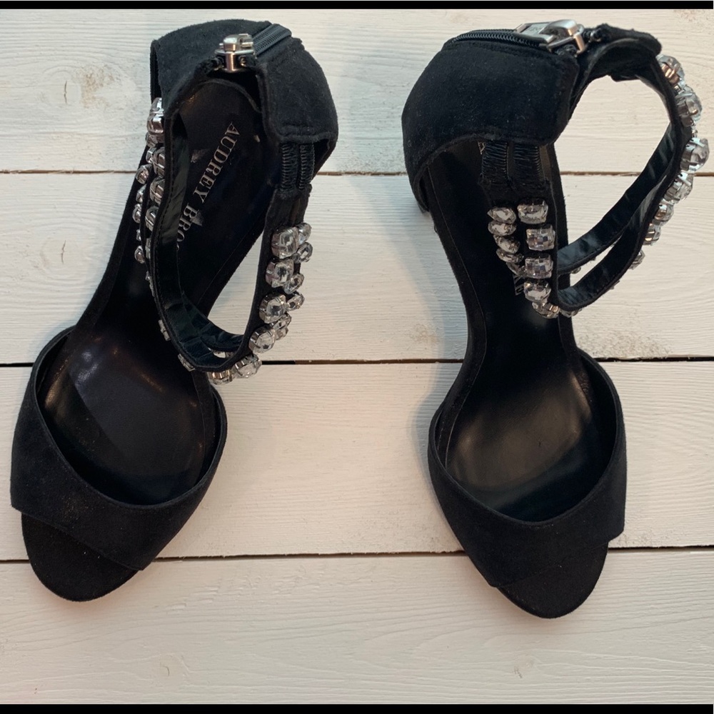 Ashley Brooke Shoes with Embellished Ankle Straps